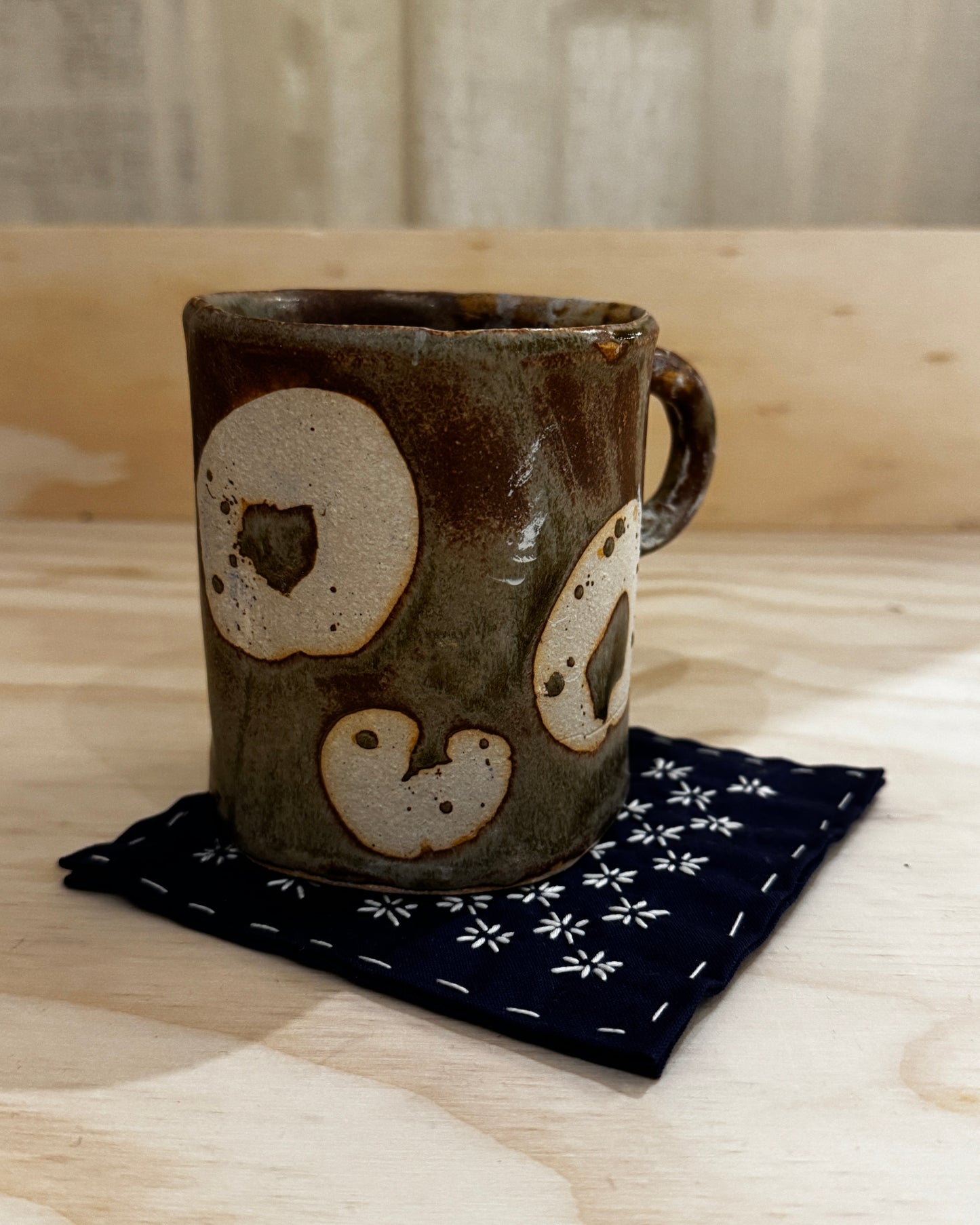 Sashiko Coaster | 12 Days of Christmas